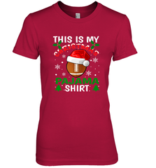 NFL This Is My Football Christmas Pajama Gift Football Lover Women's Premium T-Shirt Women's Premium T-Shirt - jonhlittlestore88