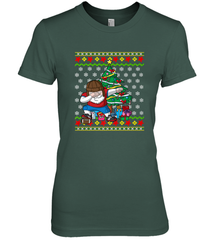 NFL Ugly Christmas Dabbing Santa Football Gift Women's Premium T-Shirt Women's Premium T-Shirt - jonhlittlestore88