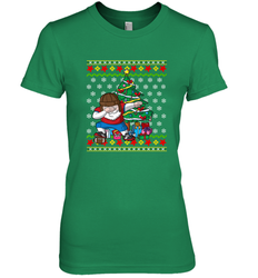 NFL Ugly Christmas Dabbing Santa Football Gift Women's Premium T-Shirt