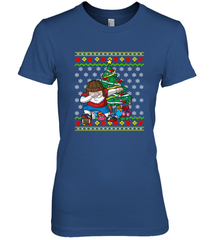 NFL Ugly Christmas Dabbing Santa Football Gift Women's Premium T-Shirt Women's Premium T-Shirt - jonhlittlestore88