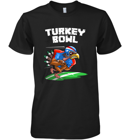 Cool Turkey Bowl _ Funny Thanksgiving Football Player Gift Men's Premium T-Shirt Men's Premium T-Shirt / Black / XS Men's Premium T-Shirt - jonhlittlestore88