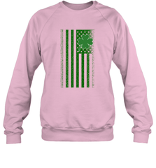 Lucky St. Patrick's Day Irish American Flag T Shirt Crewneck Sweatshirt Crewneck Sweatshirt - jonhlittlestore88