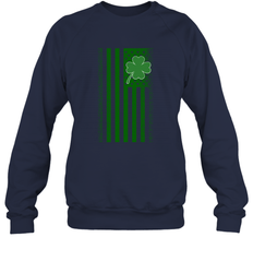 Lucky St. Patrick's Day Irish American Flag T Shirt Crewneck Sweatshirt