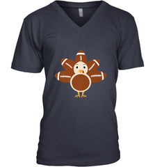 Funny Football Turkey Fall Thanksgiving Football Men's V-Neck Men's V-Neck - jonhlittlestore88