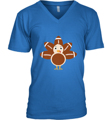 Funny Football Turkey Fall Thanksgiving Football Men's V-Neck Men's V-Neck - jonhlittlestore88