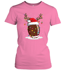 NFL Christmas Football Reindeer Funny Santa Hat Xmas Kids Gift Women's T-Shirt Women's T-Shirt - jonhlittlestore88