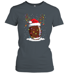 NFL Christmas Football Reindeer Funny Santa Hat Xmas Kids Gift Women's T-Shirt Women's T-Shirt - jonhlittlestore88