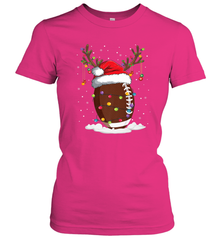 NFL Christmas Football Reindeer Funny Santa Hat Xmas Kids Gift Women's T-Shirt Women's T-Shirt - jonhlittlestore88