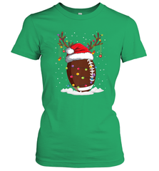 NFL Christmas Football Reindeer Funny Santa Hat Xmas Kids Gift Women's T-Shirt Women's T-Shirt - jonhlittlestore88