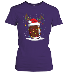 NFL Christmas Football Reindeer Funny Santa Hat Xmas Kids Gift Women's T-Shirt Women's T-Shirt - jonhlittlestore88