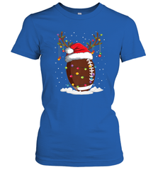NFL Christmas Football Reindeer Funny Santa Hat Xmas Kids Gift Women's T-Shirt Women's T-Shirt - jonhlittlestore88