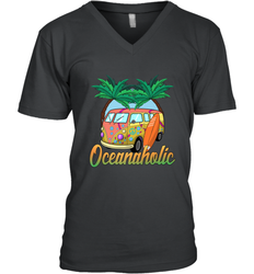 Retro Surfer Love Surfing Beach Party Tropical Vacay Men's V-Neck