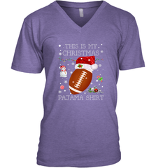 NFL This Is My Christmas Pajama Shirt  Football christmas ugly Men's V-Neck Men's V-Neck - jonhlittlestore88