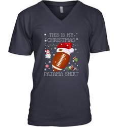 NFL This Is My Christmas Pajama Shirt  Football christmas ugly Men's V-Neck