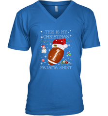 NFL This Is My Christmas Pajama Shirt  Football christmas ugly Men's V-Neck Men's V-Neck - jonhlittlestore88