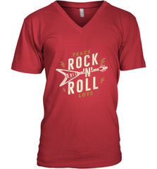 Peace Rock and Roll Love Music Guitar Retro Hippie Men's V-Neck Men's V-Neck - jonhlittlestore88