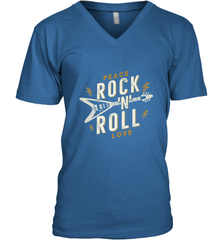 Peace Rock and Roll Love Music Guitar Retro Hippie Men's V-Neck Men's V-Neck - jonhlittlestore88