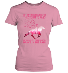 Life Is Not About Waiting Breast Cancer Hippie Peace Horse Women's T-Shirt Women's T-Shirt - jonhlittlestore88