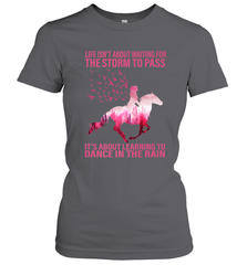 Life Is Not About Waiting Breast Cancer Hippie Peace Horse Women's T-Shirt Women's T-Shirt - jonhlittlestore88