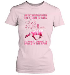 Life Is Not About Waiting Breast Cancer Hippie Peace Horse Women's T-Shirt Women's T-Shirt - jonhlittlestore88