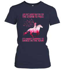 Life Is Not About Waiting Breast Cancer Hippie Peace Horse Women's T-Shirt Women's T-Shirt - jonhlittlestore88