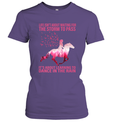 Life Is Not About Waiting Breast Cancer Hippie Peace Horse Women's T-Shirt Women's T-Shirt - jonhlittlestore88