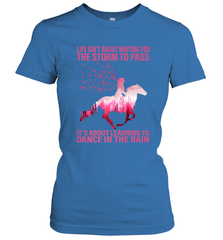 Life Is Not About Waiting Breast Cancer Hippie Peace Horse Women's T-Shirt Women's T-Shirt - jonhlittlestore88