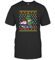NFL Ugly Christmas Dabbing Santa Football Gift Men's T-Shirt