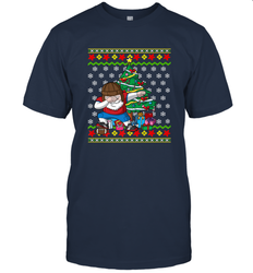 NFL Ugly Christmas Dabbing Santa Football Gift Men's T-Shirt