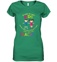 They Call Me Teacher School Kids Fun Appreciation Women's V-Neck T-Shirt Women's V-Neck T-Shirt - jonhlittlestore88