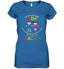 They Call Me Teacher School Kids Fun Appreciation Women's V-Neck T-Shirt Women's V-Neck T-Shirt - jonhlittlestore88