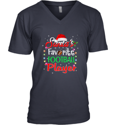 NFL Santa's Favorite Football Player Xmas Light Hat Christmas Men's V-Neck