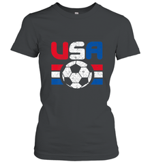 Distressed Red, White and Blue Soccer Flag Shirts of the USA Women's T-Shirt Women's T-Shirt - jonhlittlestore88