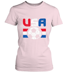 Distressed Red, White and Blue Soccer Flag Shirts of the USA Women's T-Shirt Women's T-Shirt - jonhlittlestore88