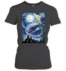 Disney Peter Pan Tinker Bell Starry Night Portrait Women's T-Shirt