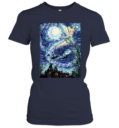 Disney Peter Pan Tinker Bell Starry Night Portrait Women's T-Shirt