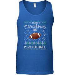 NFL Merry Christmas and Play Football Sports TV Snow Men's Tank Top Men's Tank Top - jonhlittlestore88