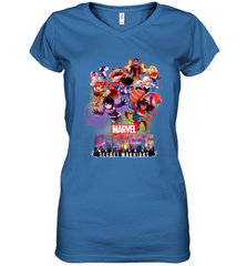 Marvel Rising Secret Warriors Hero Action Pose Collage Women's V-Neck T-Shirt Women's V-Neck T-Shirt - jonhlittlestore88