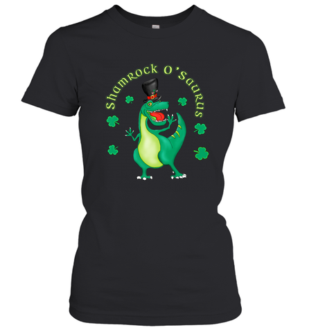 T Rex Dinosaur St. Patrick's Day Irish Funny Women's T-Shirt Women's T-Shirt / Black / S Women's T-Shirt - jonhlittlestore88