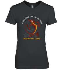 Disney Mulan Mushu Dragon Not Lizard Portrait Women's Premium T-Shirt Women's Premium T-Shirt - jonhlittlestore88