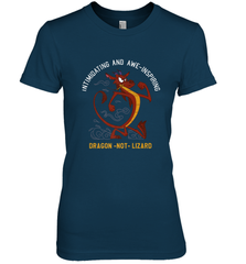 Disney Mulan Mushu Dragon Not Lizard Portrait Women's Premium T-Shirt Women's Premium T-Shirt - jonhlittlestore88