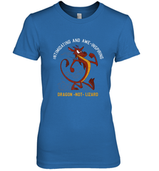 Disney Mulan Mushu Dragon Not Lizard Portrait Women's Premium T-Shirt Women's Premium T-Shirt - jonhlittlestore88