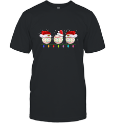 Three Baseball Balls Christmas Gift Santa Xmas lights Snow Men's T-Shirt Men's T-Shirt - jonhlittlestore88
