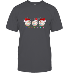 Three Baseball Balls Christmas Gift Santa Xmas lights Snow Men's T-Shirt Men's T-Shirt - jonhlittlestore88