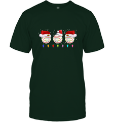 Three Baseball Balls Christmas Gift Santa Xmas lights Snow Men's T-Shirt Men's T-Shirt - jonhlittlestore88