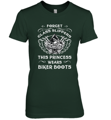 Forget glass slippers this princess wears biker boots Women's Premium T-Shirt Women's Premium T-Shirt - jonhlittlestore88