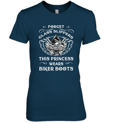 Forget glass slippers this princess wears biker boots Women's Premium T-Shirt Women's Premium T-Shirt - jonhlittlestore88