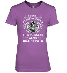 Forget glass slippers this princess wears biker boots Women's Premium T-Shirt Women's Premium T-Shirt - jonhlittlestore88