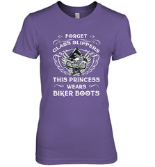 Forget glass slippers this princess wears biker boots Women's Premium T-Shirt Women's Premium T-Shirt - jonhlittlestore88