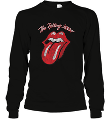 Mens The Rolling Stones Script Tongue Logo Long Sleeve T-Shirt Long Sleeve T-Shirt - jonhlittlestore88